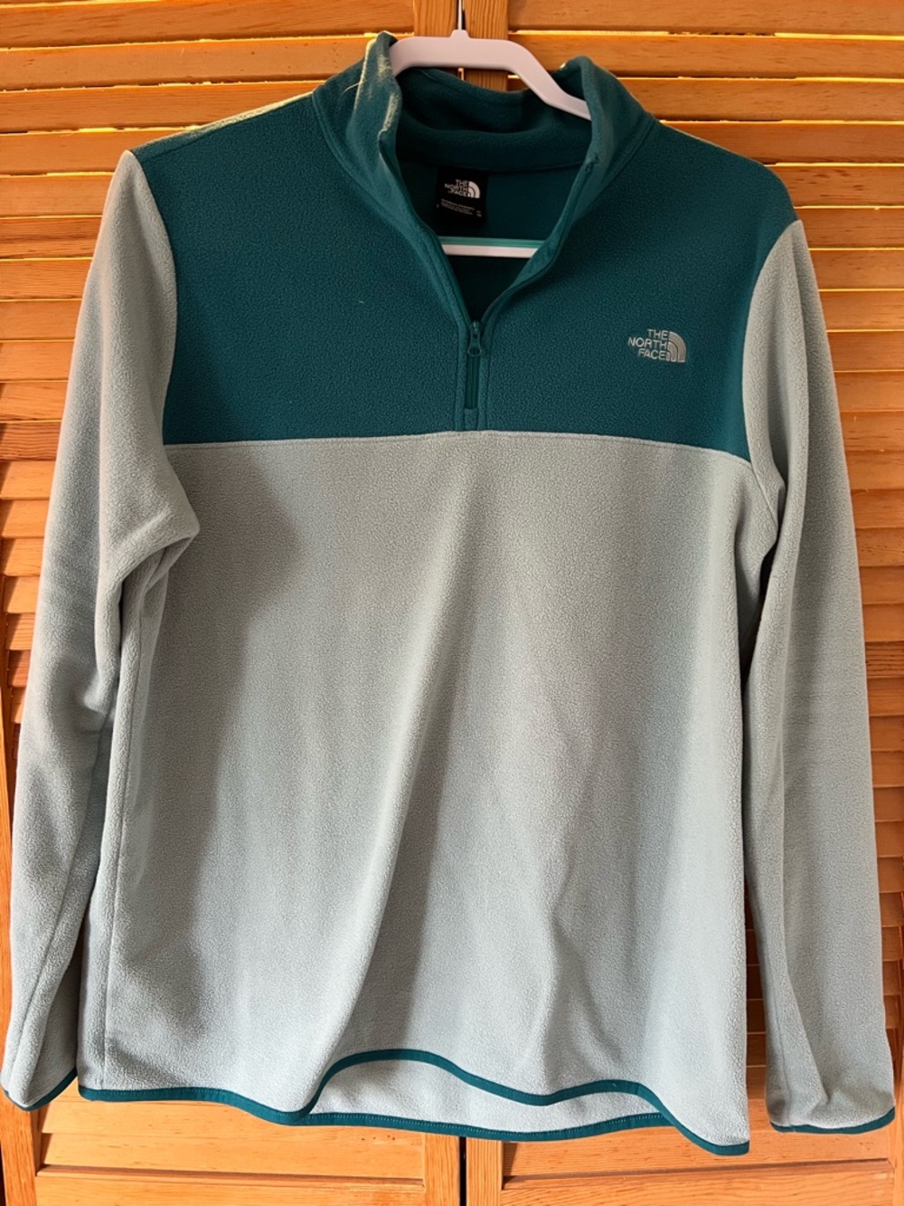 The North Face Teal Full-Zip Women's Fleece Pullover